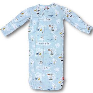Magnetic Me Baby Boy Modal Sea the World Print Layette Gown Newborn / NB - 3m